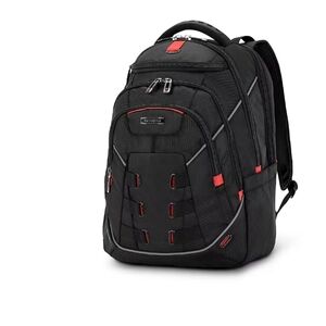 Samsonite Tectonic Nutech Backpack for 17" Laptop Tablet Black Red New no Tag